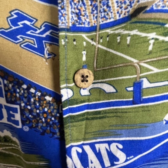 Reyn Spooner Kentucky Wildcats Rayon Hawaiian Shirt Men’s‎ XL Vintage - Picture 4 of 7